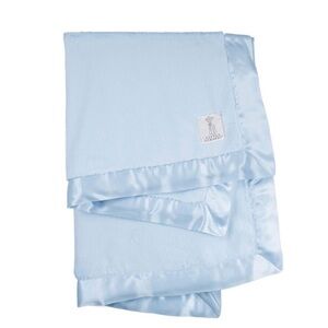 Little Giraffe blue baby blanket